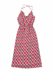 Sissy boy Womens Strappy Wrap Midi Dress In Pink