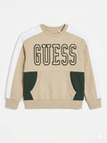 Guess Boys Long Sleeve Sweatshirt In Beige