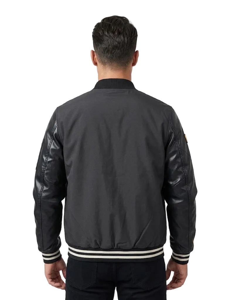 Soviet Mens Chandler Mens Baseball Jacket In Black