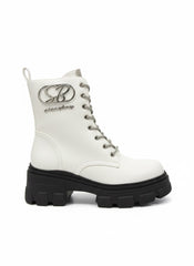 Sissyboy Womens Arleta Ankle Boots In White