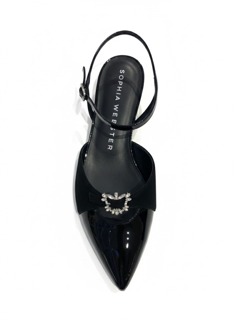 Sophia Webster Womens Grace Flat Shoes In Black