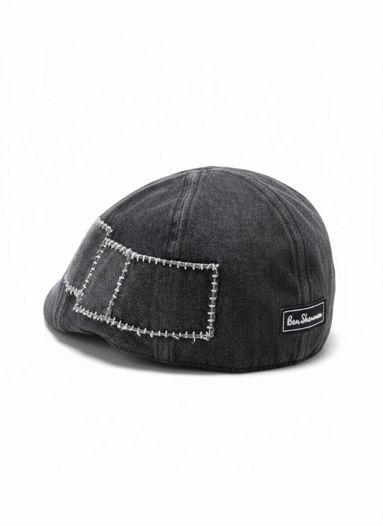 Ben Sherman Mens Denim Dixie Cap In Black