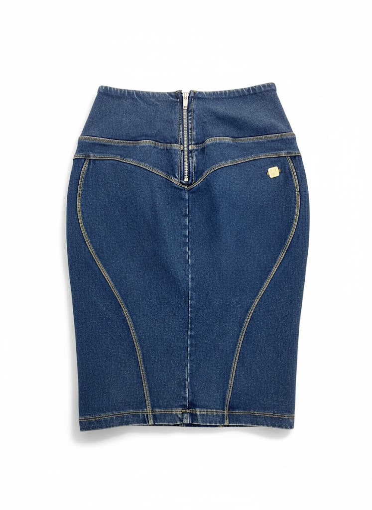 Freddy Womens Wrup Skirt In Denim Blue