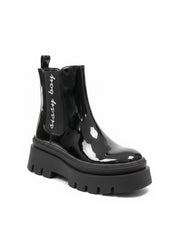 Sissyboy Womens Alma Patent Ankle Boots In Black