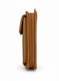 Lefel Upright Mobile Purse In Cognac