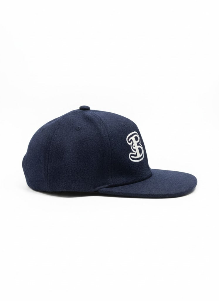 Ben Sherman Mens Preppy Wool Blend Cap In Navy