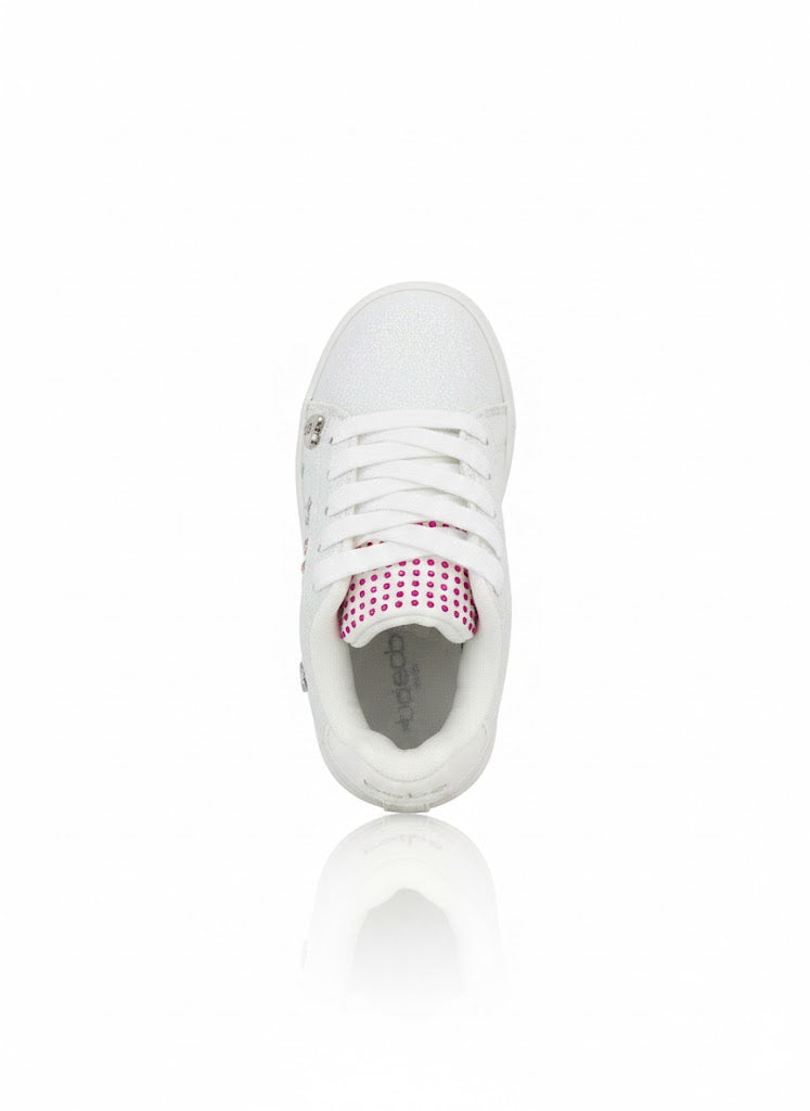 Bebe Girls Shoes In White Multi