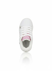 Bebe Girls Shoes In White Multi