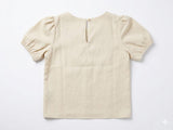 Polo Girls Clara Blouson Sleeve Top In Natural