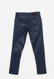 Soviet Boys Coated Skinny Denim In Navy