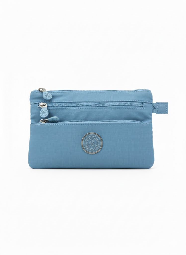 Free Spirit 8661 3 Zipper Sling Bag Ocean