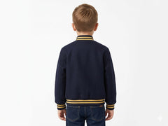Polo Boys Bous Logan Sport Baseball Jacket In Navy