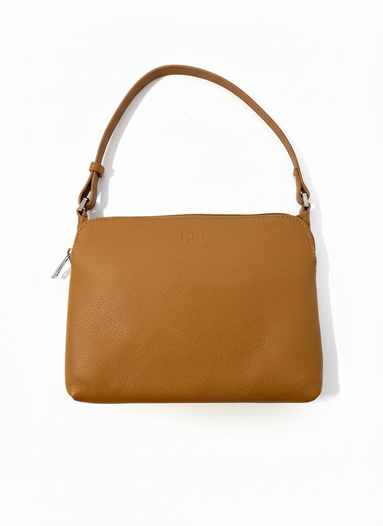 Lefel Compact Sling Bag In Cognac