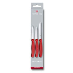 Victorinox Classic 3Pc Paring Set Asst Col Bx Red