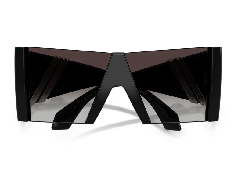 Versace Unisex Medusa Shield Oversized Sunglasses In Black