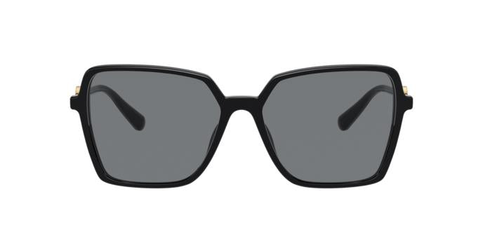 Versace Square Frame 58 Sunglasses For Women In Black