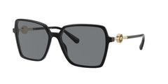 Versace Square Frame 58 Sunglasses For Women In Black