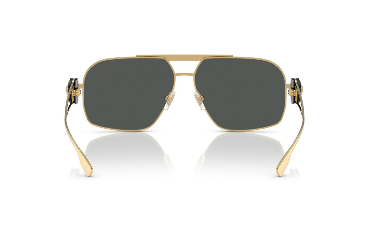 Versace Black Lens Sunglasses For Men In Gold