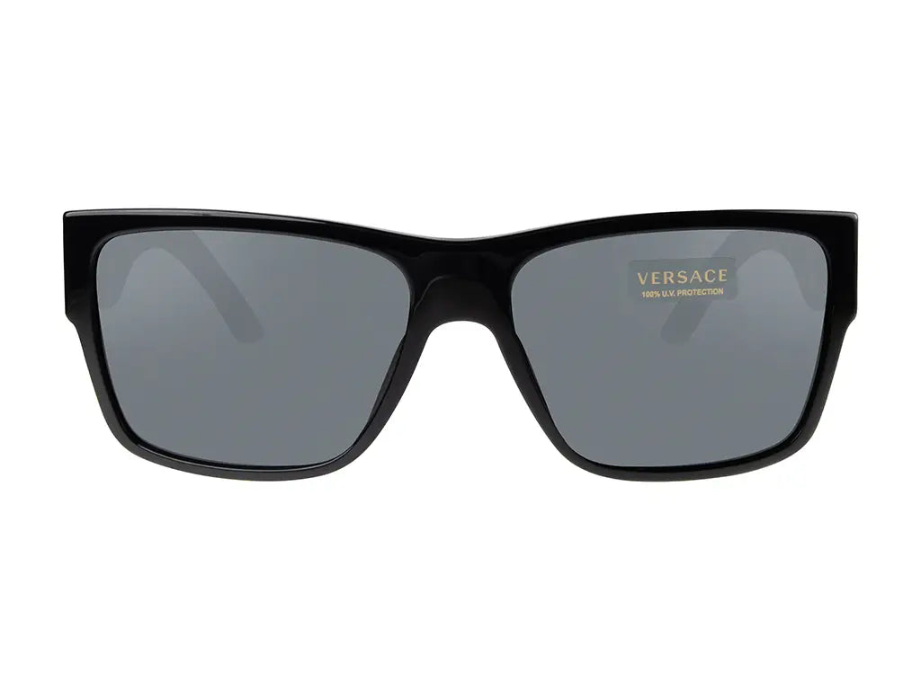 Versace 59 Sunglasses For Women In Black