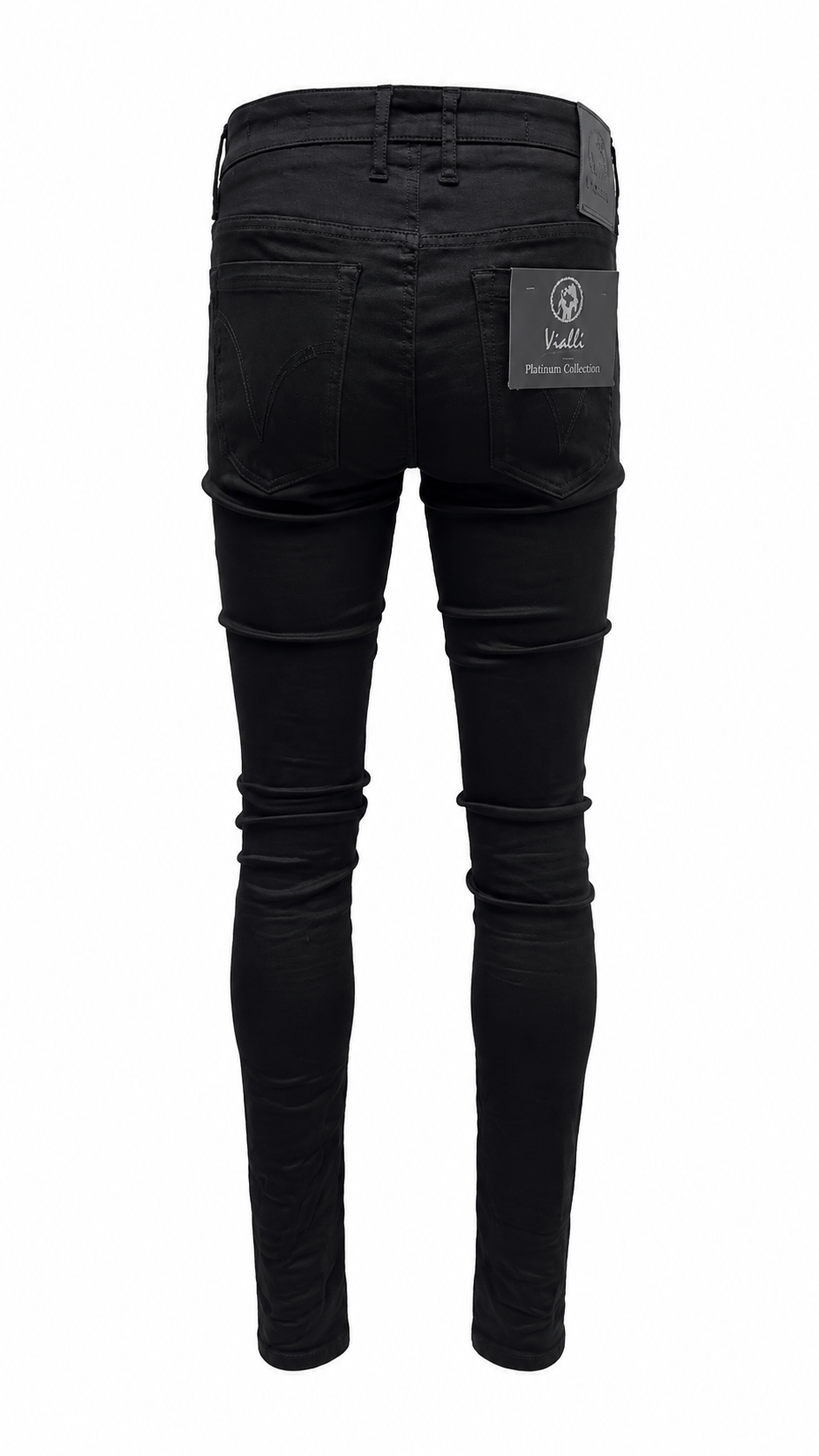 Vialli Rano Sottle Wash Jean In Black
