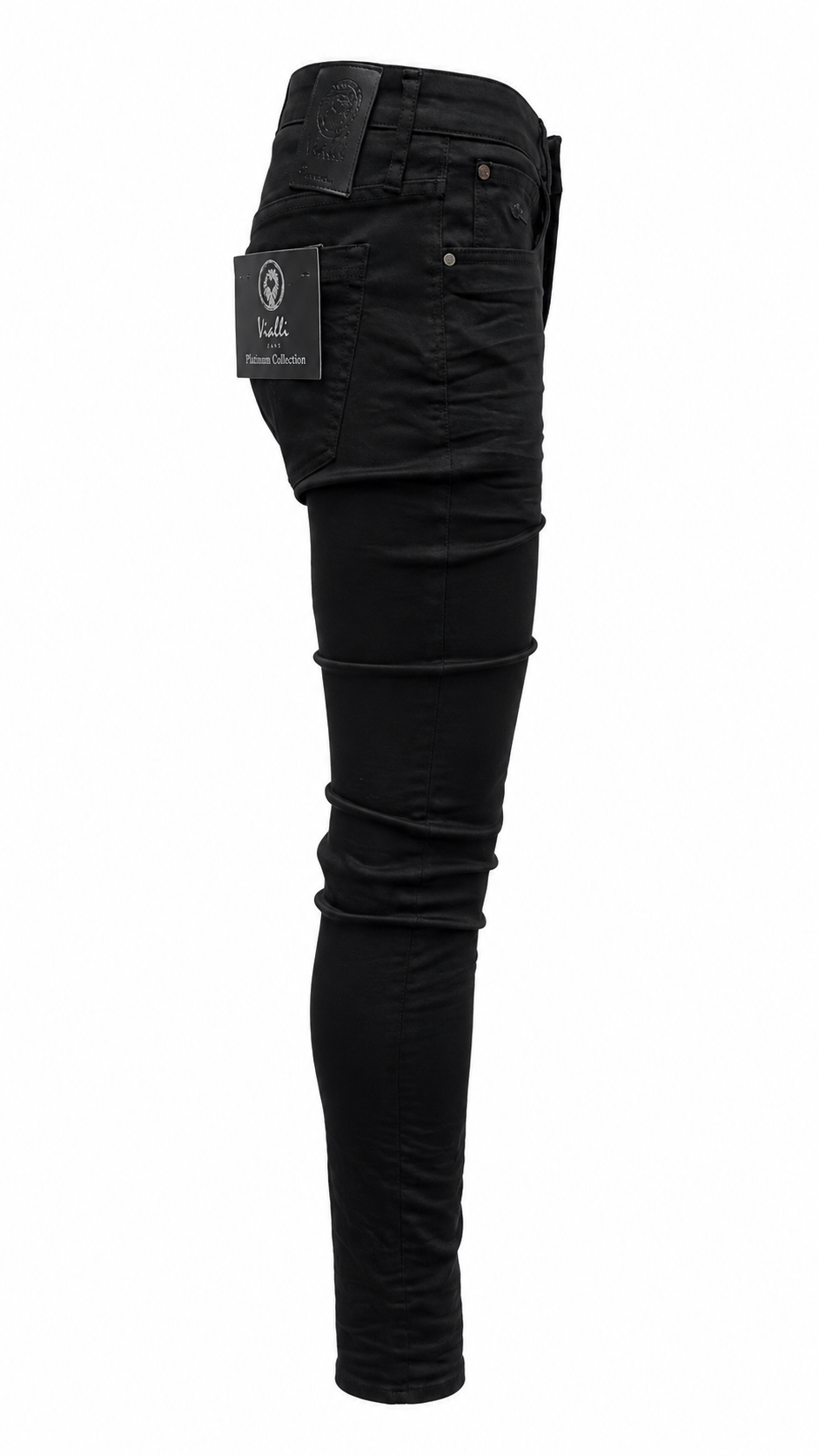 Vialli Rano Sottle Wash Jean In Black