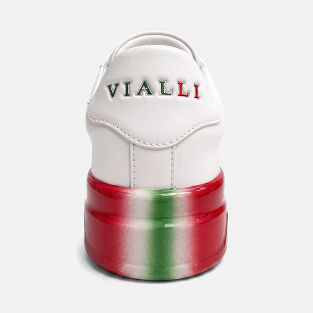 Vialli Mens Rubai Sneakers In White Multi