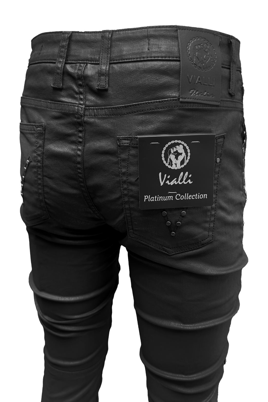 Vialli Vj24D04 Iblabe Ultra Fit Jeans Black