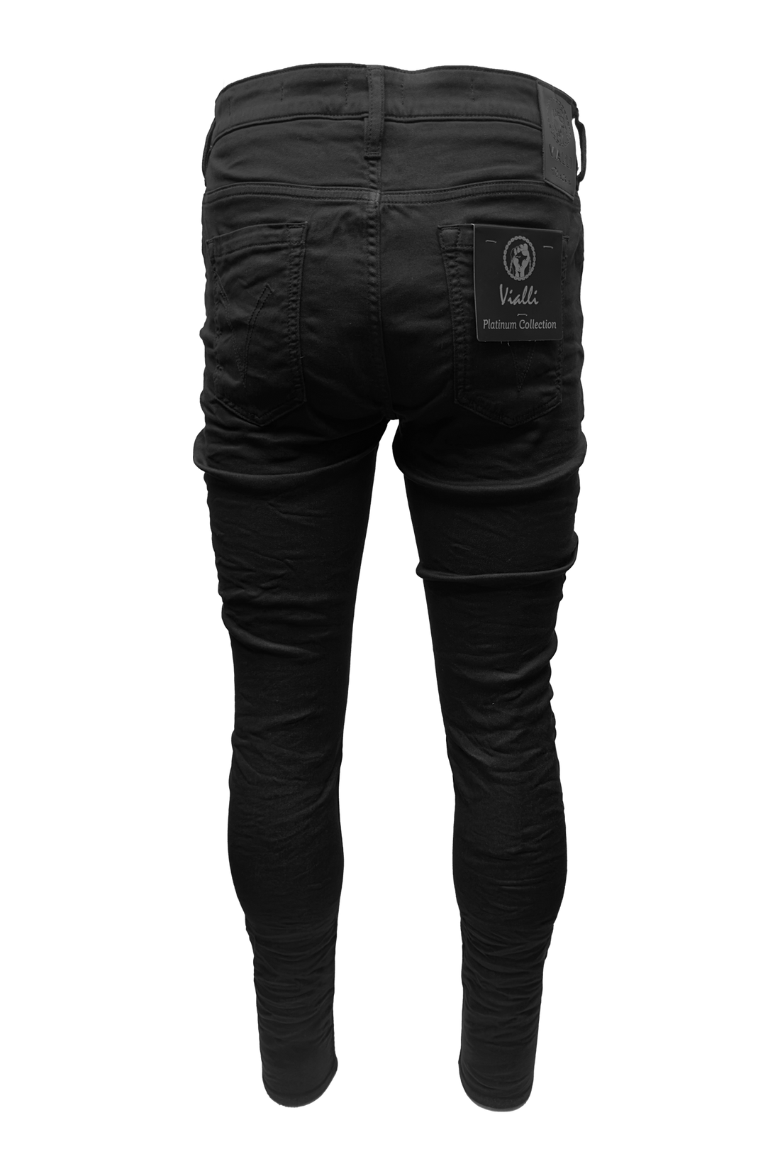 Vialli Mens Goosy Jeans In Charcoal