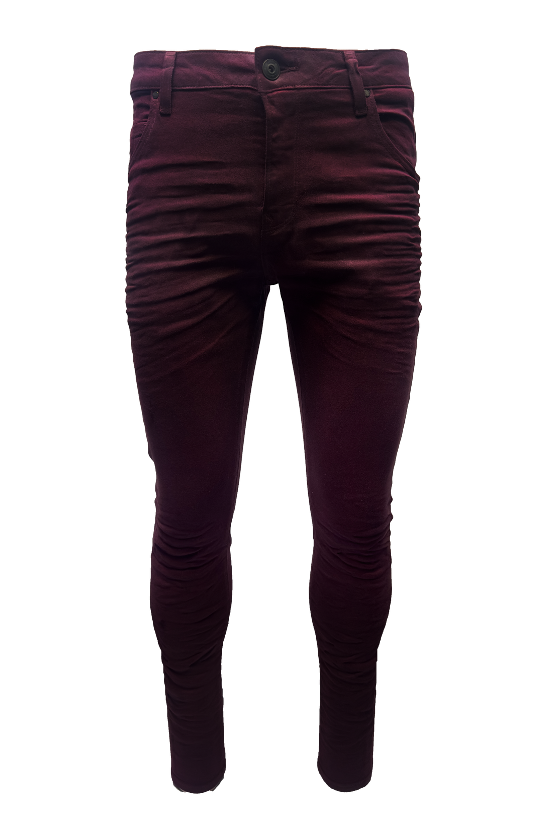 Vialli mens Jealous Ultra Fit Wine jeans