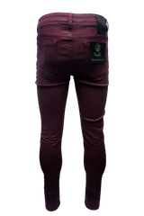 Vialli mens Jealous Ultra Fit Wine jeans