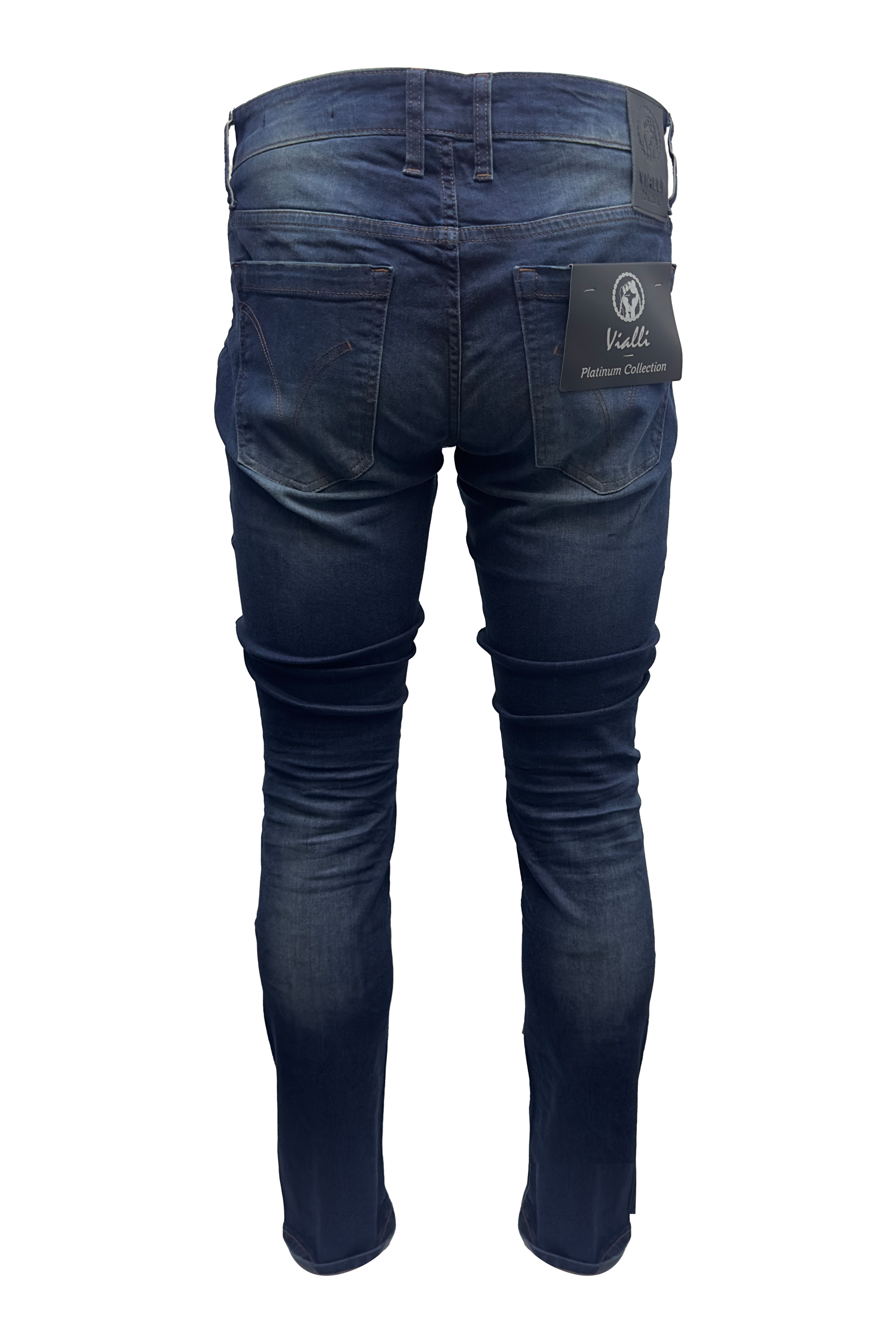 Vialli Mens Ibruhmno Jeans In Dark Blue