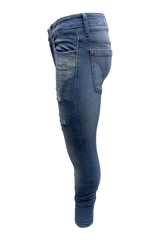 Vialli Mens Jingachi Zipper Fly Skinny Jeans In Light Blue