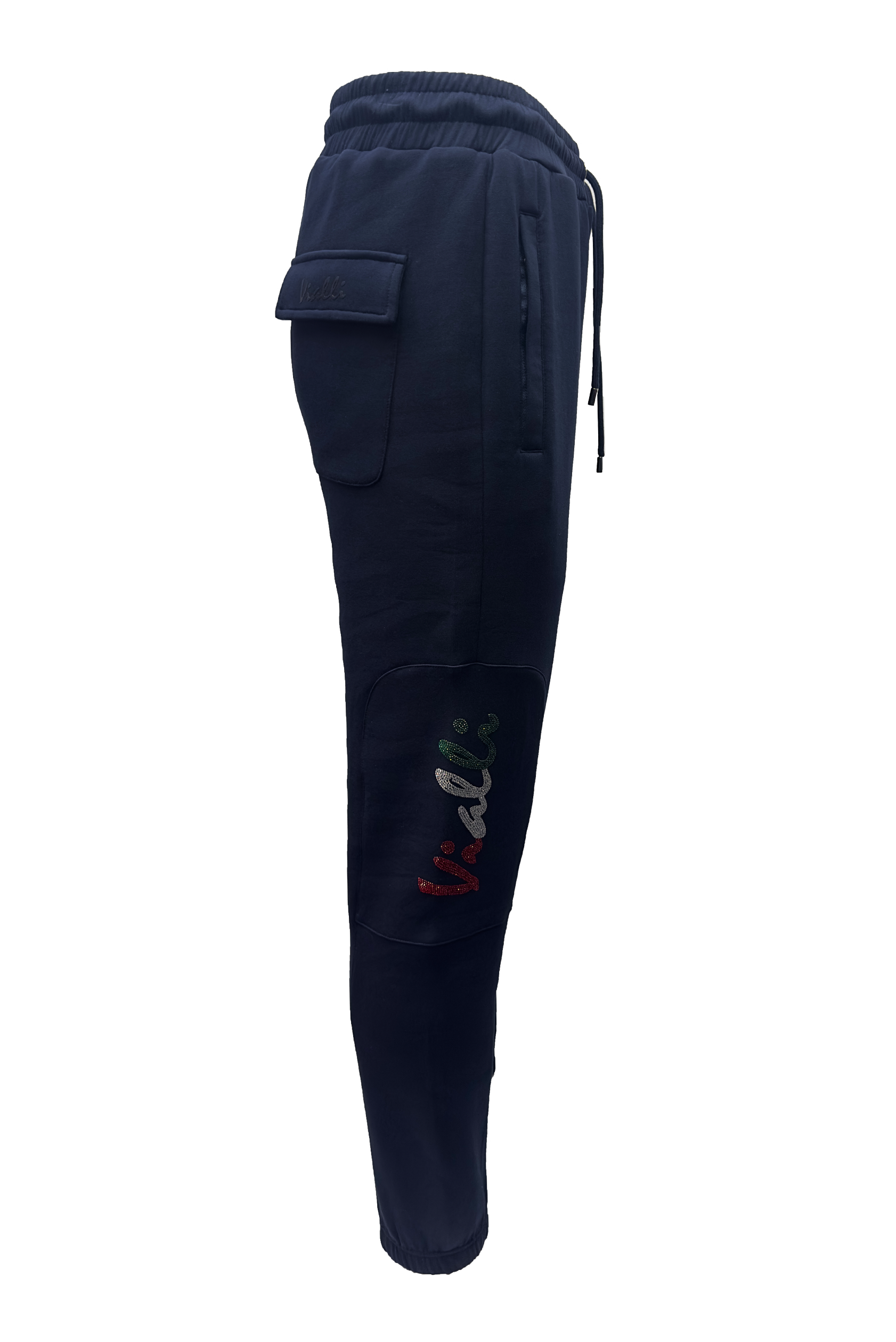 Vialli Mens Jakarad Track Pants In Navy