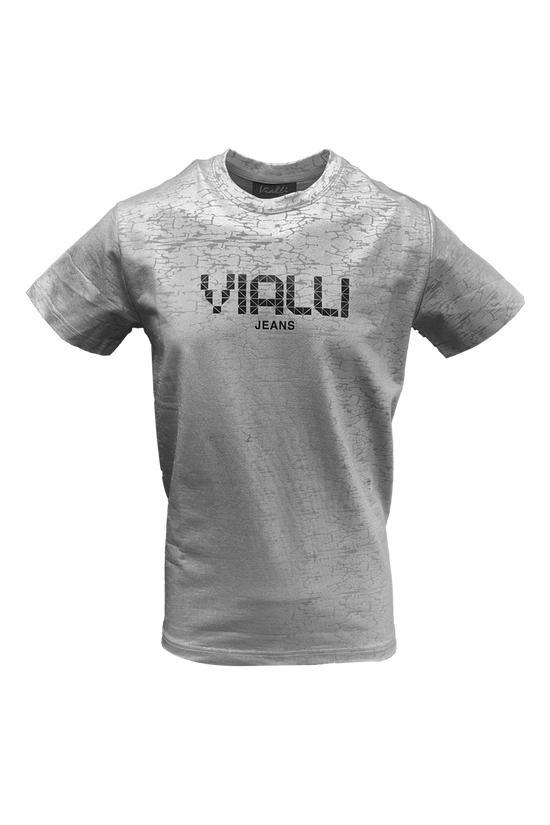 Vialli Vj24Smb28 Istar T-Shirt  Silver Grey