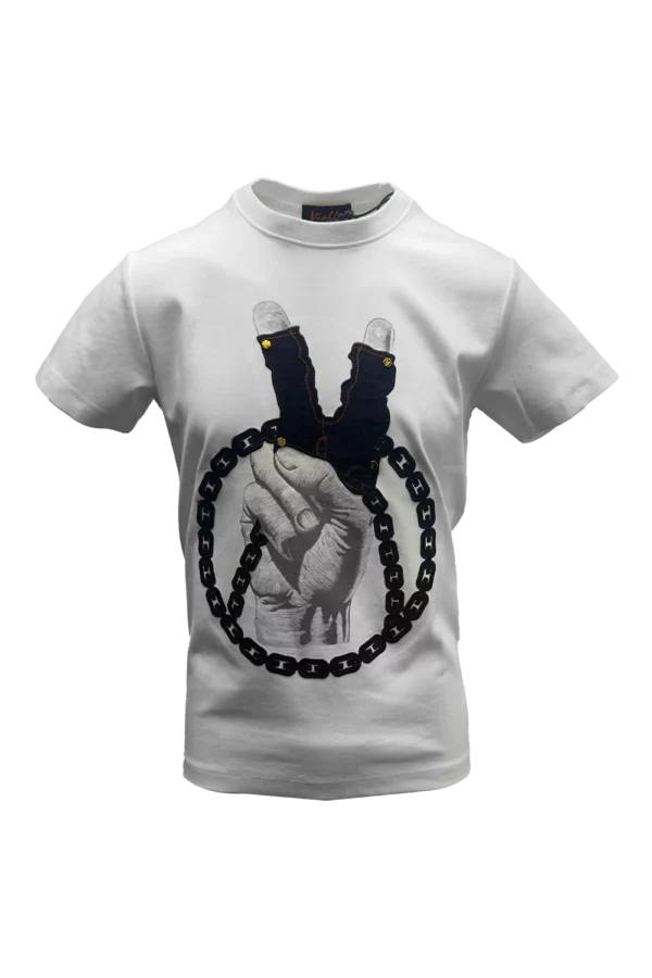 Vialli Mens Lavaza T Shirt In White