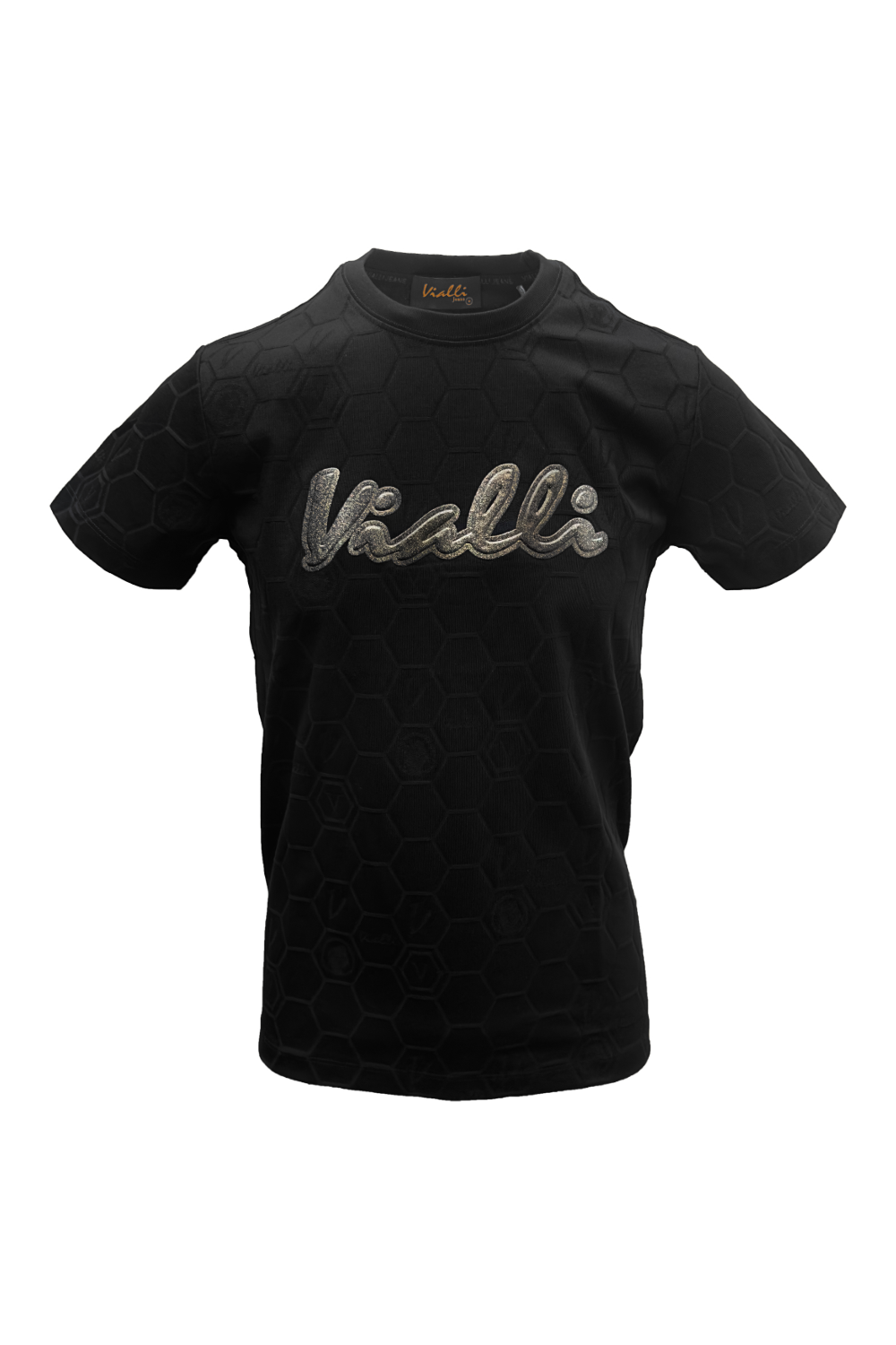 Vialli Mens Lectra T-Shirt In Black