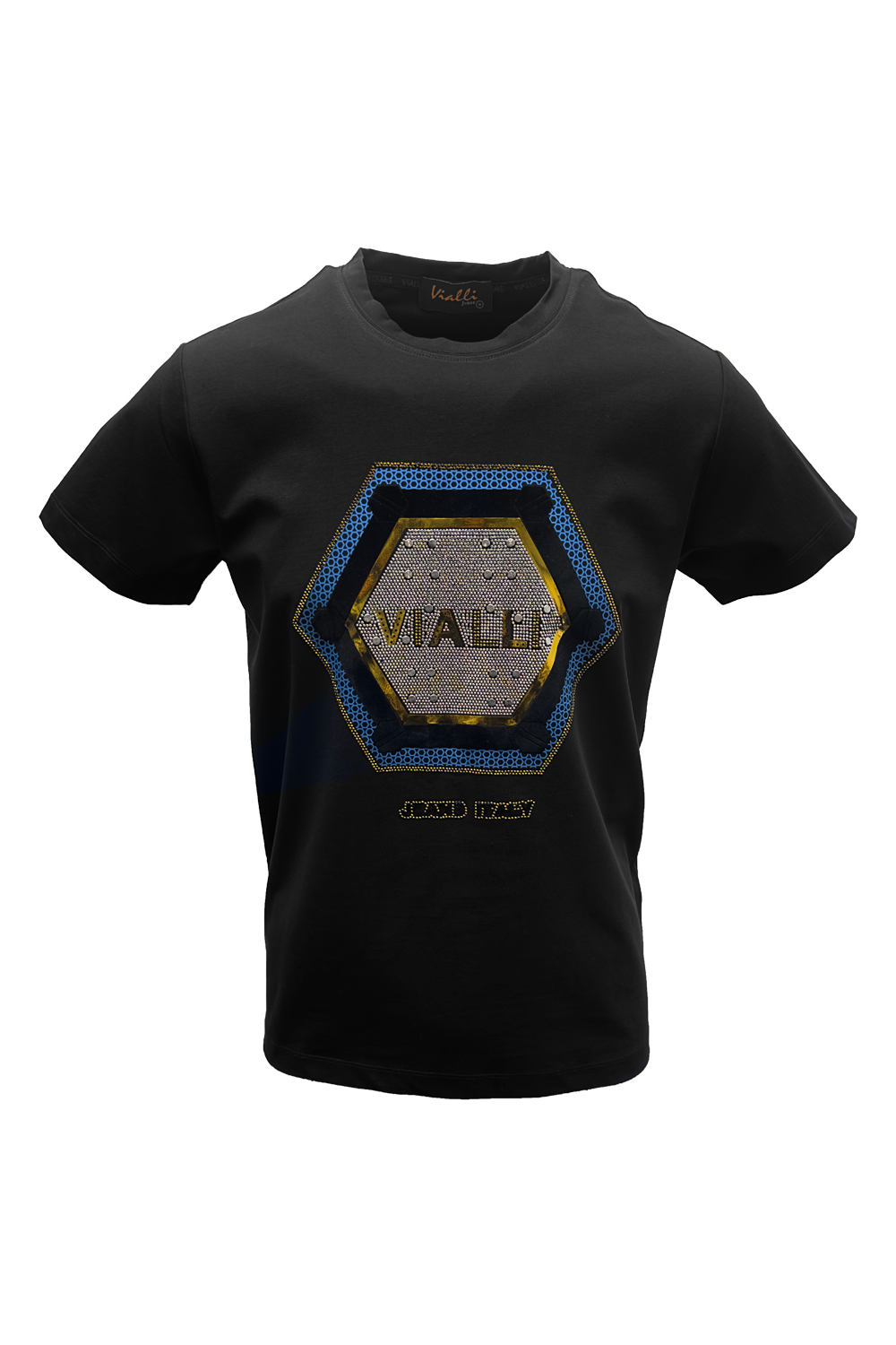 Vialli Mens Ladder T-Shirt In Black