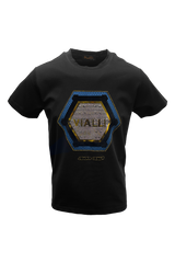 Vialli Mens Ladder T-Shirt In Black