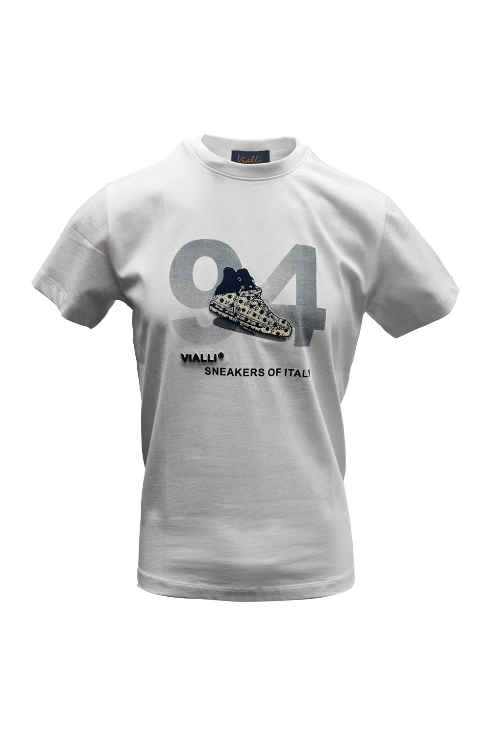 Vialli Mens Laftar T-Shirt In White