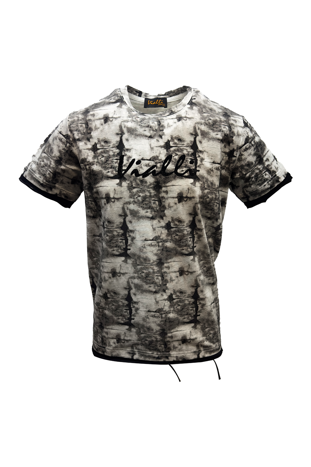 Vialli Mens Larga T-Shirt In Grey