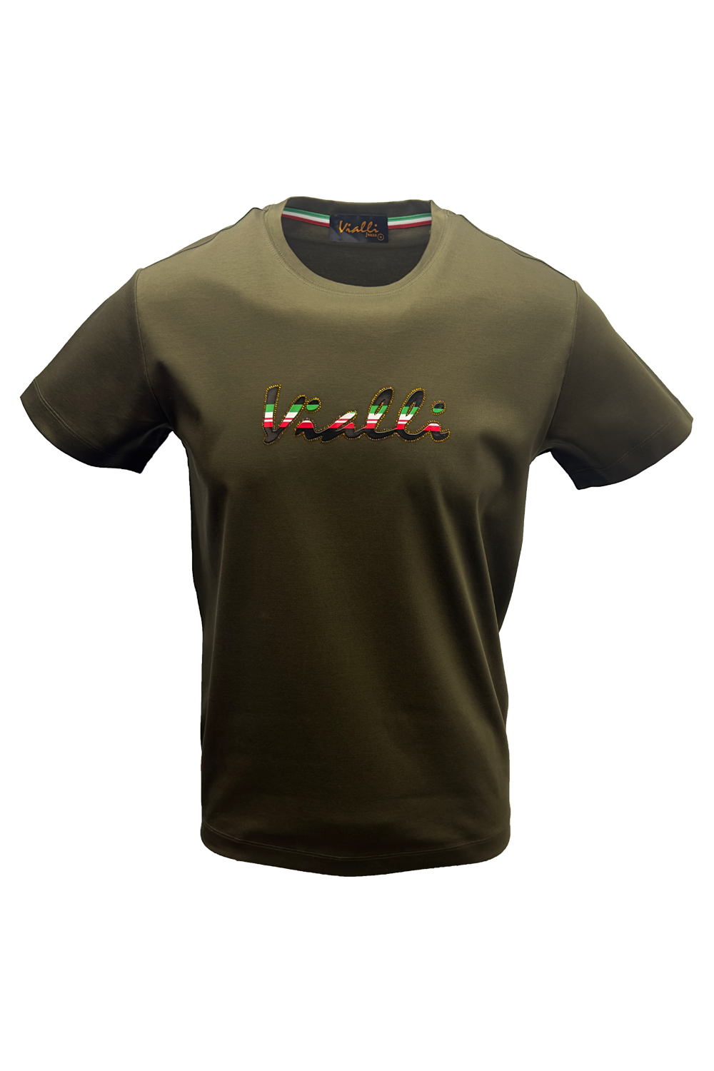 Vialli Latch T-Shirt Olive