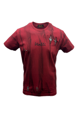 Vialli Mens Longe T-Shirt In Red