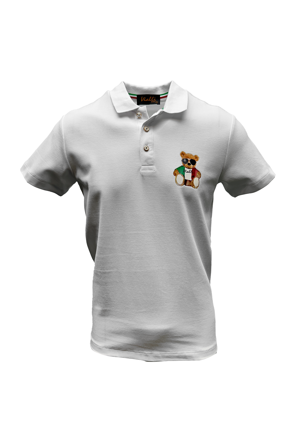Vialli Mens Kresta Golfer In White