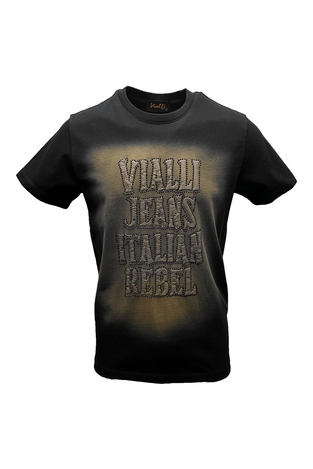 Vialli Mens Black Krust T Shirt