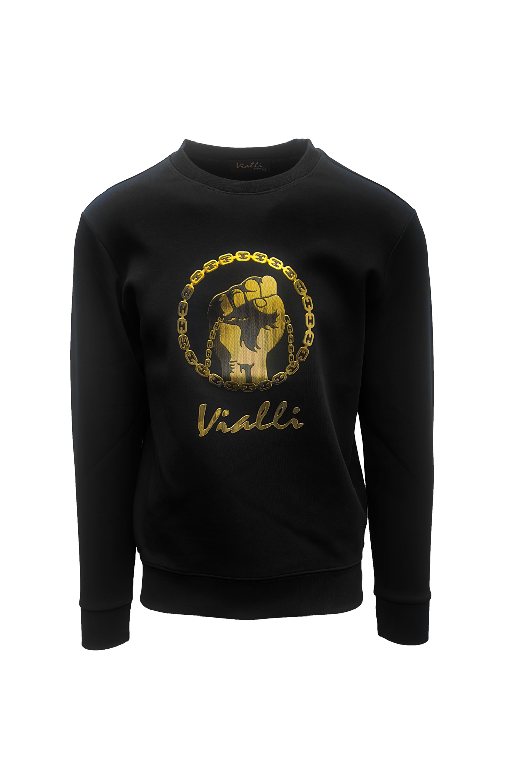 Vialli Mens Malaga Sweatshirt In Black