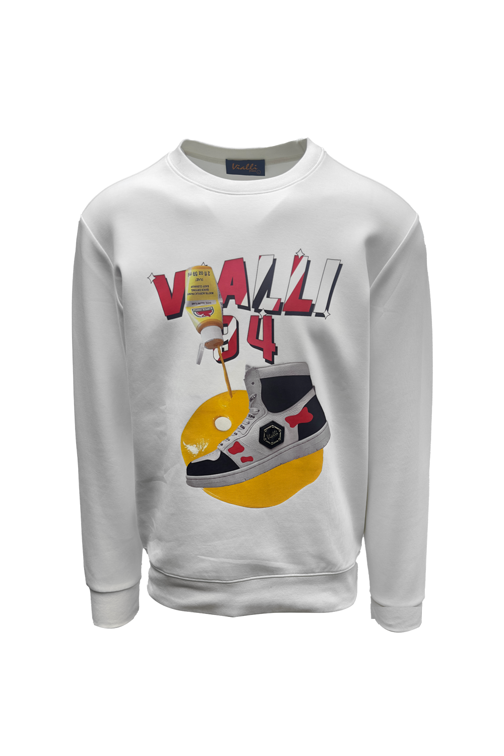 Vialli Mens Magiga Sweatshirt In White
