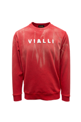 Vialli Mens Maple Sweatshirt In Red