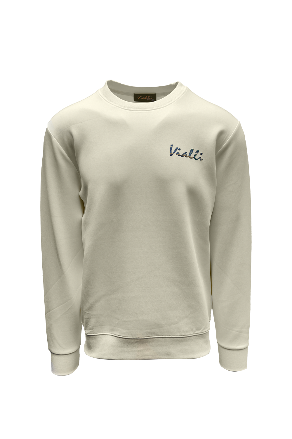 Vialli Mens Melvin Sweatshirt In Cream
