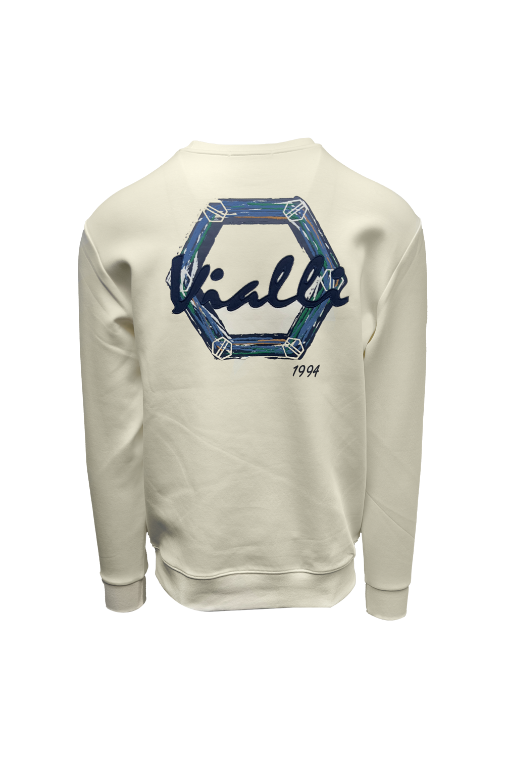 Vialli Mens Melvin Sweatshirt In Cream