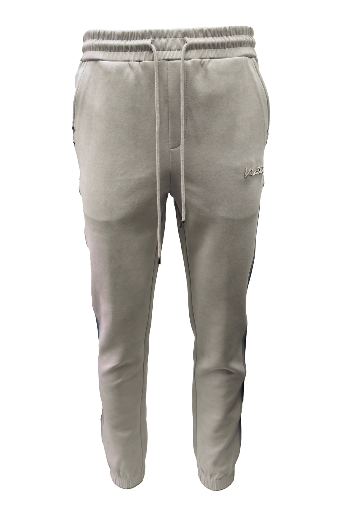 Vialli Mens Maxicop Trackpants In Grey